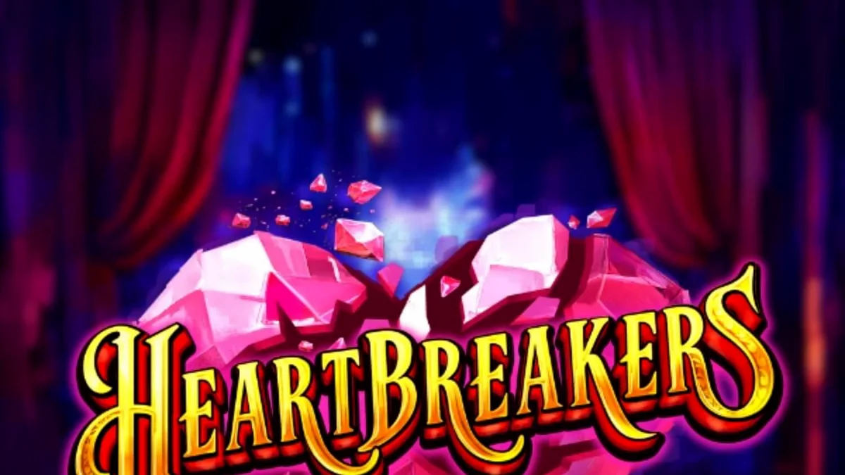 Tampilan visual slot Heartbreakers dengan tema burlesque dan Western