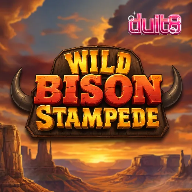 Tampilan visual slot Wild Bison Stampede dengan simbol satwa liar